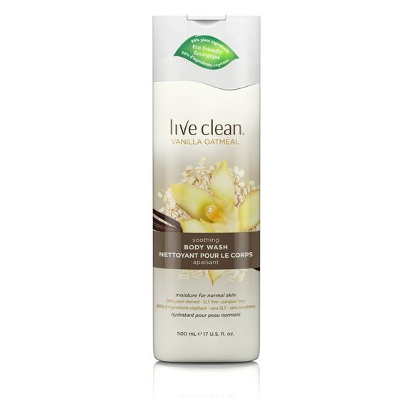 🔥 Live Clean Vanilla Oatmeal Soothing Body Wash 17 oz Eco Friendly - Picture 1 of 3